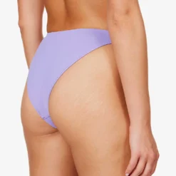 Mykonos Mid-rise High-leg Bikini Bottom -Outlet Pique Style Store R04006952 VIOLET ALT03