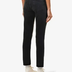 CITIZENS OF HUMANITY Charlotte Straight-leg High-rise Organic-cotton Blend Jeans -Outlet Pique Style Store R04006962 BLACKINK ALT03