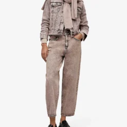 AllSaints Hailey Straight-leg High-rise Jeans -Outlet Pique Style Store R04008767 WASHEDPINK ALT01