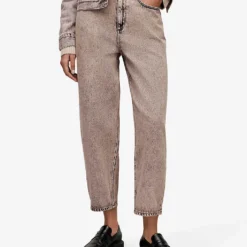 AllSaints Hailey Straight-leg High-rise Jeans -Outlet Pique Style Store R04008767 WASHEDPINK ALT02