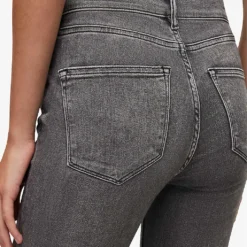 AllSaints Dax Washed-effect Skinny High-rise Stretch-denim Jeans -Outlet Pique Style Store R04009257 WASHEDGREY ALT04