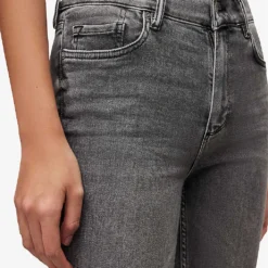 AllSaints Dax Washed-effect Skinny High-rise Stretch-denim Jeans -Outlet Pique Style Store R04009257 WASHEDGREY ALT05
