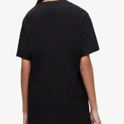 AllSaints Levine Graphic-print Organic Cotton-jersey T-shirt -Outlet Pique Style Store R04009277 BLACK ALT03