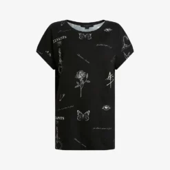 AllSaints Ventra Imogen Graphic-print Cotton T-shirt