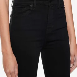 7 For All Mankind Aubrey Slim-fit High-rise Stretch-denim Jeans 10 7 For All Mankind Aubrey Slim-fit High-rise Stretch-denim Jeans -Outlet Pique Style Store R04009793 BLACK ALT04