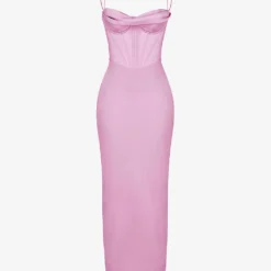 Charmaine Corset Satin Maxi Dress