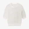 Open-knit Organic-cotton Blend T-shirt