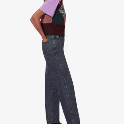 Whistles Straight-leg High-rise Acid-wash Jeans -Outlet Pique Style Store R04056795 ALT02