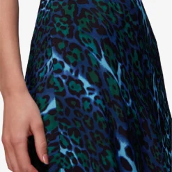 Whistles Night Cat Leopard-print Woven Midi Skirt -Outlet Pique Style Store R04057353 MULTICOLOURED ALT04