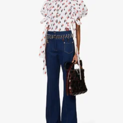 Otto Carabiner Wide-leg High-rise Organic-denim Jeans -Outlet Pique Style Store R04058967 BLUE ALT01