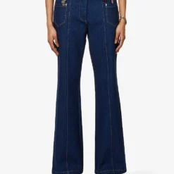 Otto Carabiner Wide-leg High-rise Organic-denim Jeans -Outlet Pique Style Store R04058967 BLUE ALT02