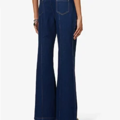 Otto Carabiner Wide-leg High-rise Organic-denim Jeans -Outlet Pique Style Store R04058967 BLUE ALT03