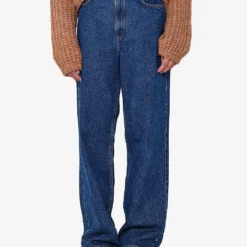 Gigi High-rise Straight-leg Organic-cotton Jeans -Outlet Pique Style Store R04061008 MIDWASHBLUE ALT02