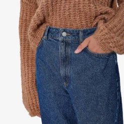 Gigi High-rise Straight-leg Organic-cotton Jeans -Outlet Pique Style Store R04061008 MIDWASHBLUE ALT04