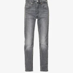 Levis 501 Straight-leg High-rise Stretch-denim Jeans
