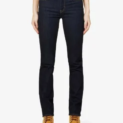 Levis 724 Straight-leg High-rise Stretch-denim Jeans -Outlet Pique Style Store R04062389 BLUEWAVERINSE ALT02
