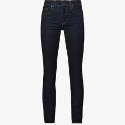 Levis 724 Straight-leg High-rise Stretch-denim Jeans