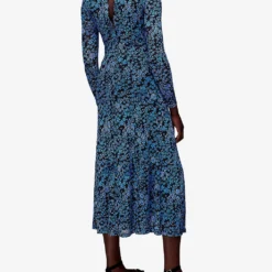Whistles Boho Floral-print Roll-neck Mesh Polyester Midi Dress 8 Whistles Boho Floral-print Roll-neck Mesh Polyester Midi Dress -Outlet Pique Style Store R04062888 MULTICOLOURED ALT03