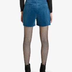 Ikks High-rise Stretch-corduroy Shorts -Outlet Pique Style Store R04063192 ROYALBLUE ALT03