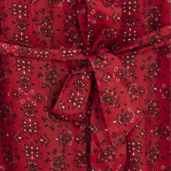 Ikks Bandana-print Woven Midi Dress -Outlet Pique Style Store R04063211 RED ALT04