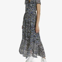 Ikks Anemone Floral-print Woven Dress -Outlet Pique Style Store R04063214 BLACK ALT02