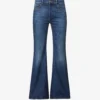 Bottega Veneta Contrast-patch Flared-leg High-rise Jeans