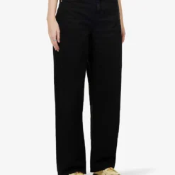 FRAME Le Ultra High-rise Barrel-leg Jeans -Outlet Pique Style Store R04067100 FILMNOIR ALT02