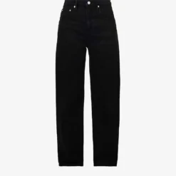 FRAME Le Ultra High-rise Barrel-leg Jeans