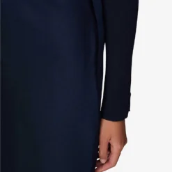 Whistles Bias-cut Satin Recycled-polyester Midi Skirt -Outlet Pique Style Store R04067966 NAVY ALT04