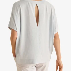 Notch-bag Relaxed-fit Cotton T-shirt -Outlet Pique Style Store R04067994 SKYBLUE ALT02