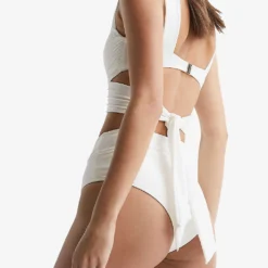 Reiss Cristina High-rise Bikini Bottoms 8 Reiss Cristina High-rise Bikini Bottoms -Outlet Pique Style Store R04068292 WHITE ALT03