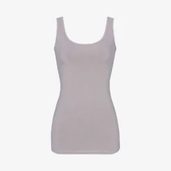 Vintage Scoop-neck Stretch-cotton Tank Top