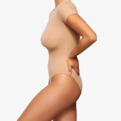 Fits Everybody High-neck Stretch-woven Body -Outlet Pique Style Store R04069068 CLAY ALT02