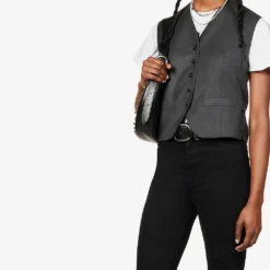 7 For All Mankind Ultra HR Skinny High-rise Stretch-cotton-blend Denim Jeans -Outlet Pique Style Store R04069282 BLACK ALT01