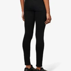 7 For All Mankind Ultra HR Skinny High-rise Stretch-cotton-blend Denim Jeans -Outlet Pique Style Store R04069282 BLACK ALT03