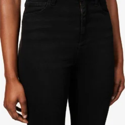 7 For All Mankind Ultra HR Skinny High-rise Stretch-cotton-blend Denim Jeans -Outlet Pique Style Store R04069282 BLACK ALT04