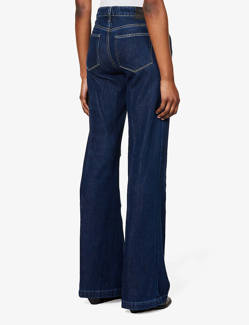 Paige Sonja High-rise Wide-leg Cotton-blend Jeans 4 Paige Sonja High-rise Wide-leg Cotton-blend Jeans - Image 4