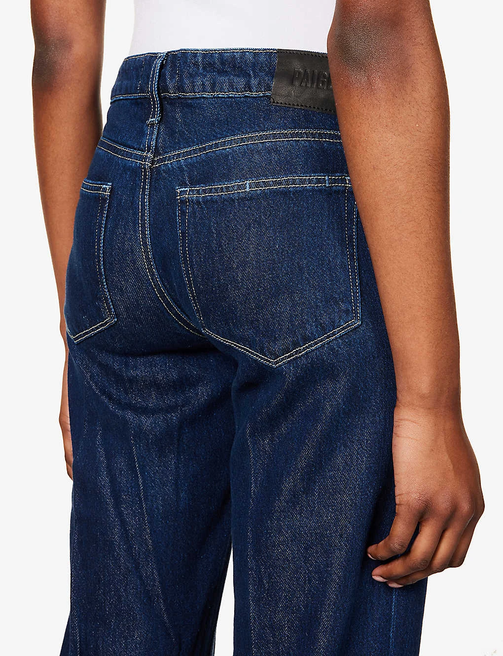 Paige Sonja High-rise Wide-leg Cotton-blend Jeans 6 Paige Sonja High-rise Wide-leg Cotton-blend Jeans - Image 6