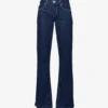 Paige Sonja High-rise Wide-leg Cotton-blend Jeans