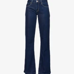 Paige Sonja High-rise Wide-leg Cotton-blend Jeans