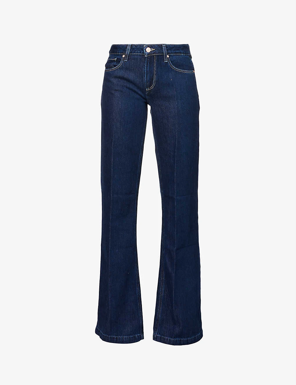 Paige Sonja High-rise Wide-leg Cotton-blend Jeans 1 Paige Sonja High-rise Wide-leg Cotton-blend Jeans