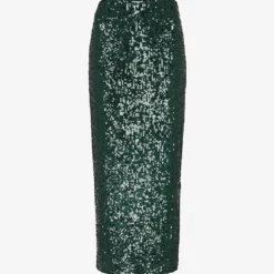 Whistles Recycled Polyester-blend Midi Skirt