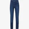 GOOD AMERICAN Pull On Straight Faded-wash Straight High-rise Stretch-denim Jeans
