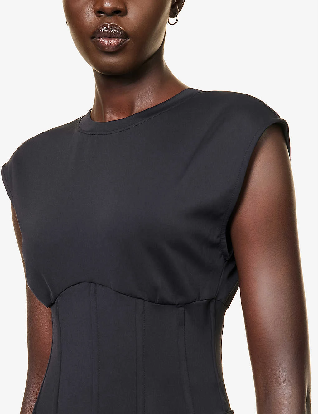 GOOD AMERICAN Scuba Corset-bodice Stretch-woven Top 5 GOOD AMERICAN Scuba Corset-bodice Stretch-woven Top - Image 5