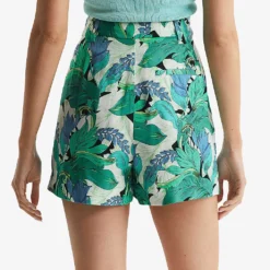 Reiss Dana Floral-print Mid-rise Woven Shorts 8 Reiss Dana Floral-print Mid-rise Woven Shorts -Outlet Pique Style Store R04070711 AQUAMARINE ALT03