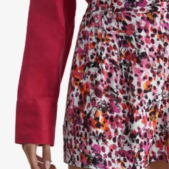 Reiss Lara Floral-print Mid-rise Woven Shorts -Outlet Pique Style Store R04070712 PINK ALT04