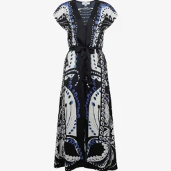 Reiss Freja Abstract-print Woven Midi Dress