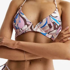 Reiss Audrinna Graphic-print Bikini Top -Outlet Pique Style Store R04070771 MULTI ALT04
