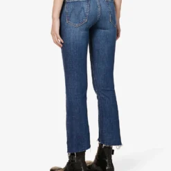 MOTHER The Insider Crop-leg Mid-rise Straight Jeans -Outlet Pique Style Store R04074462 GIRLCRUSH ALT03