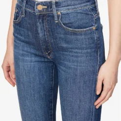 MOTHER The Insider Crop-leg Mid-rise Straight Jeans -Outlet Pique Style Store R04074462 GIRLCRUSH ALT04